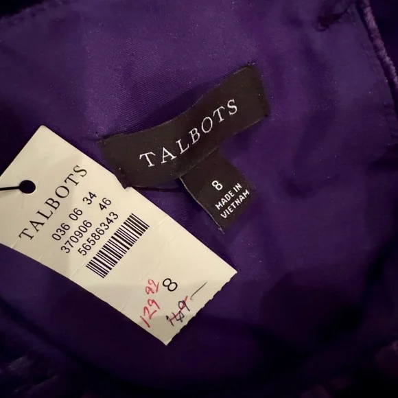 Talbots Deep Purple Dress - Picture 5 of 5